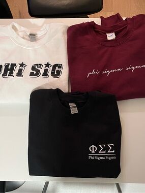 Phi Sigma 3 Crewneck Sweatshirts